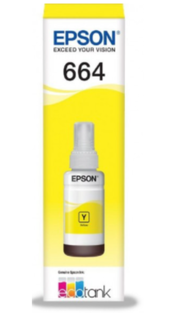 REFIL TINTA T664420 AL AMARELO 6.500 PAG.70ML EPSON