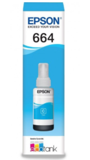 REFIL TINTA T664220 AL AZUL 6.500 PAG.70ML EPSON