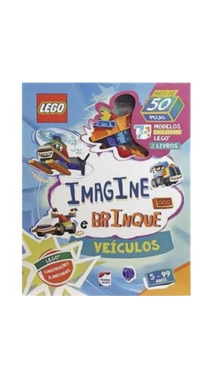 LIVRO LEGO ICONIC IMAGINE E BRINQUE