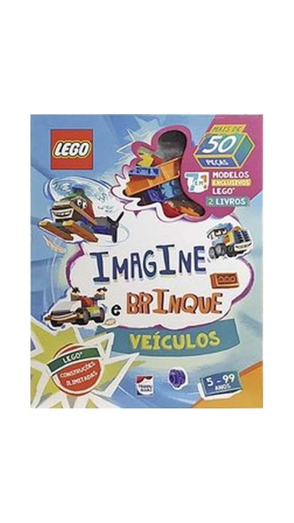 LIVRO LEGO ICONIC IMAGINE E BRINQUE
