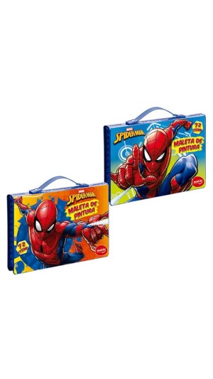 MALETA DE PINTURA SPIDERMAN 72 PCS