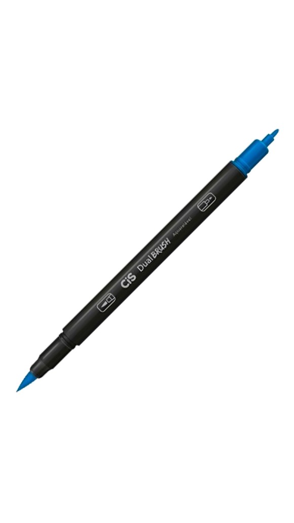 CANETA PINCEL DUAL BRUSH PEN AQUARELÁVEL CIS - CORES