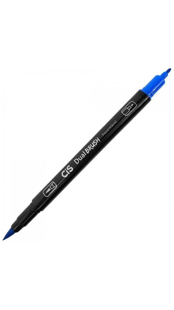 CANETA PINCEL DUAL BRUSH PEN AQUARELÁVEL CIS - CORES