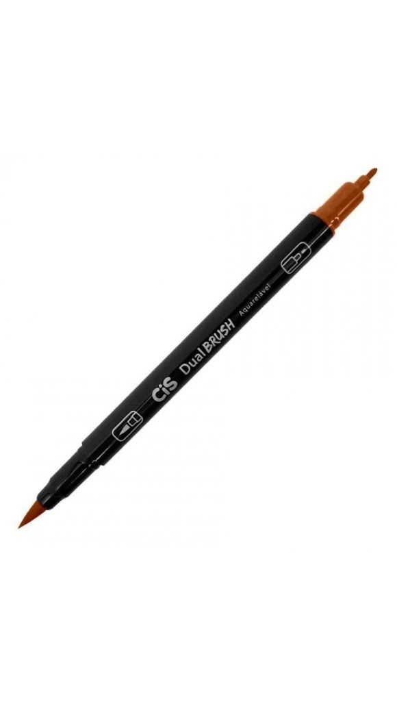 CANETA PINCEL DUAL BRUSH PEN AQUARELÁVEL CIS - CORES