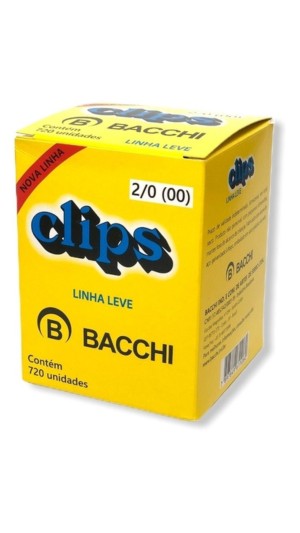 CLIPES 2/0 500G BACCHI LINHA LEVE