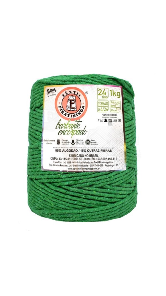 BARBANTE ENCORPADO 1KG 24 FIOS 228M