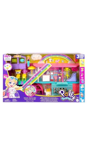 POLLY POCKET SHOPPING CENTER DOCES SURPRESAS HHX78 MATTEL