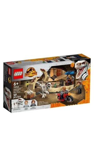 LEGO JURASSIC WORLD 76945 ATROCIRAPTOR DINOSSAURO: BIKE CHASE 169 PCS