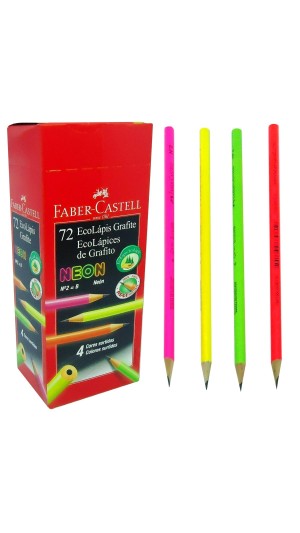 LÁPIS PRETO MAX NEON 1205 FABER-CASTELL CAIXA C/72 UNID.