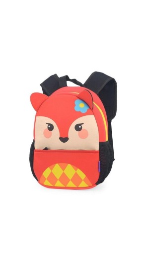 MOCHILA 2 ALÇAS INF.FEM.BICHINHOS RAPOUSA LARANJA