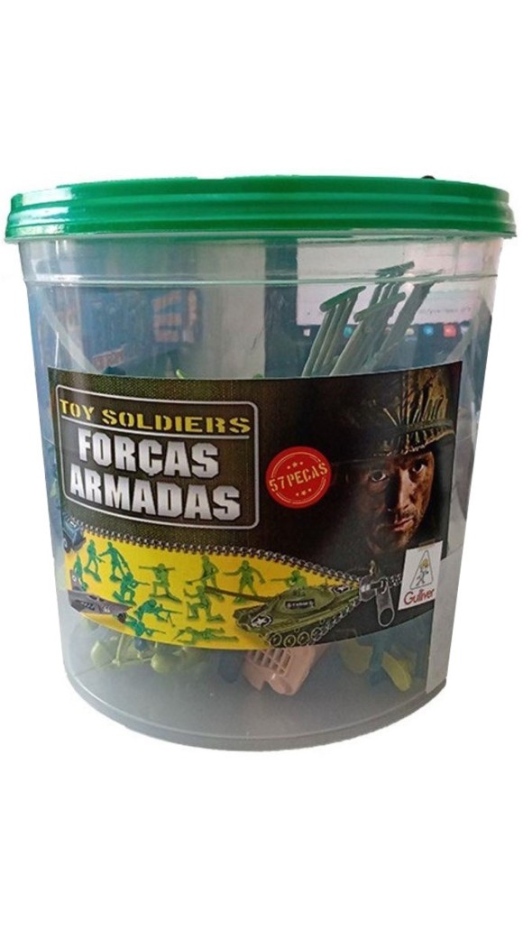 BALDE SOLDADINHOS FORÇAS ARMADAS PLAYSET 57PÇS GULLIVER