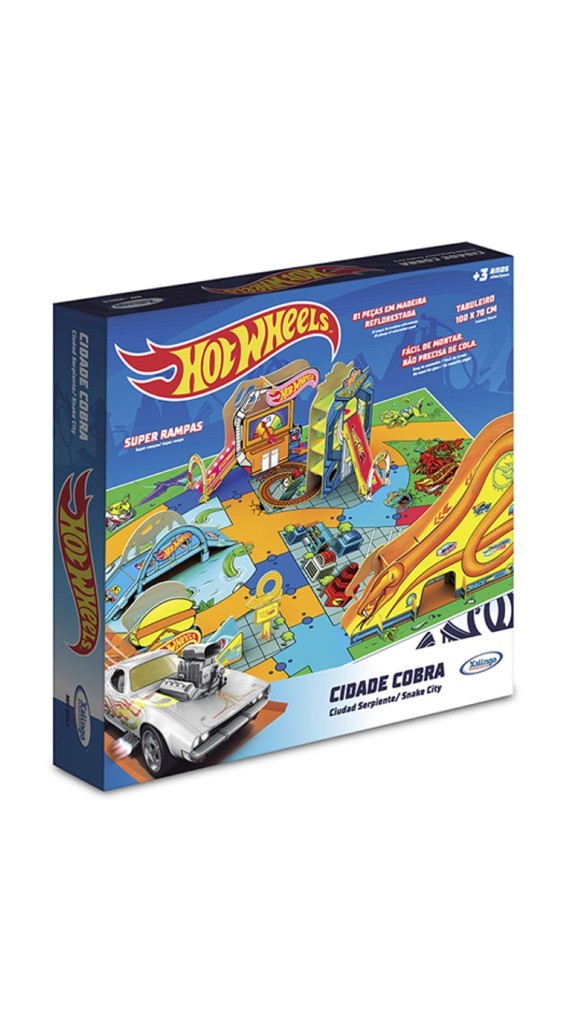 MONTE E BRINQUE PLAYSET CIDADE DE COBRA HOT WHEELS 81 PÇS XALINGO