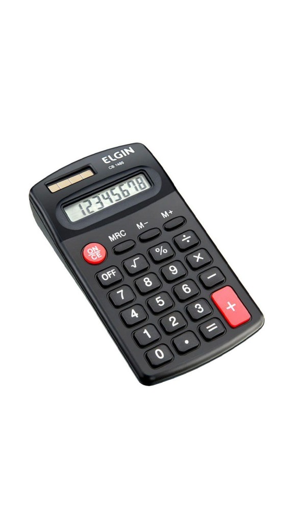 CALCULADORA DE BOLSO CB1485 8 DIGITOS SOLAR PRETA