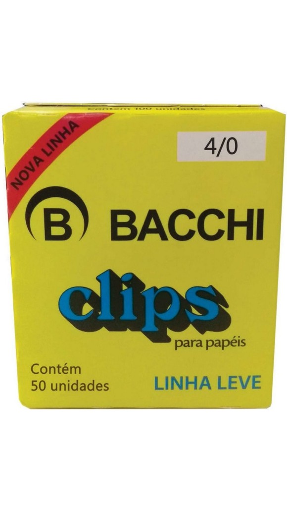 CLIPES 4/0 50UN BACCHI LINHA LEVE