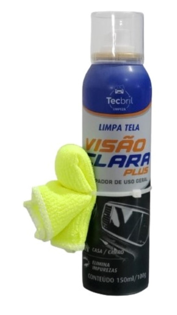 LIMPADOR LIMPA TELA VISÃO CLARA PLUS USO GERAL 150ML 100G TECBRIL