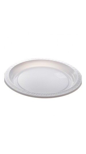 PRATOS PLASTICO P/CHURRASCO 21 CM C/10 COPOMAIS PACOTE