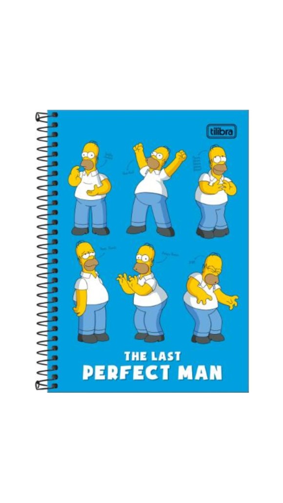 CADERNO 1/4 C.D.ESP.MASC.SIMPSONS 80F