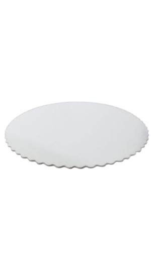 FORMA DE BOLO REDONDA DE PAPELÃO BRANCO 280MM