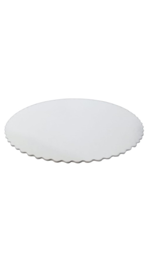 FORMA DE BOLO REDONDA DE PAPELÃO BRANCO 280MM
