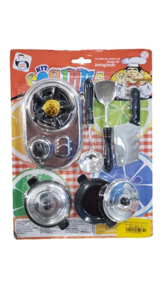 BRINQ.KIT COZINHA METAL PEQUENO PICA-PAU