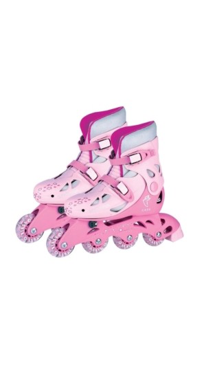 PATINS IN LINE AJUSTAVEL ROSA 4 RODA 34/37