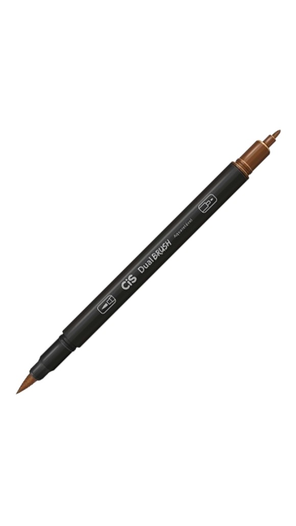 CANETA PINCEL DUAL BRUSH PEN AQUARELÁVEL CIS - CORES