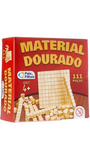 MATERIAL DOURADO 111 PCS PAIS E FILHOS MADEIRA MDF
