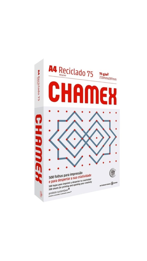 PAPEL SULFITE RECICLADO A4 500F ECO CHAMEX
