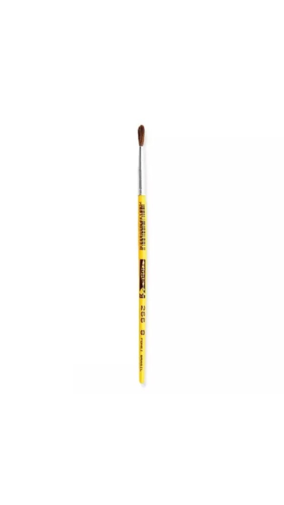 PINCEL REDONDO 266 N.08 CURTO AMARELO PONEI BRASIL TIGRE