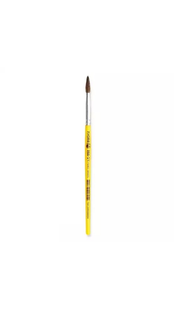 PINCEL REDONDO 266 N.14 CURTO AMARELO PONEI BRASIL TIGRE