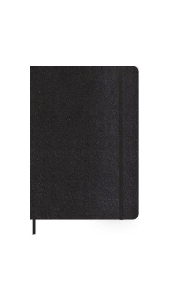 CADERNO CAPA DURA C/P FITTO CAMBRIDGE MEDIO PRETO 80F