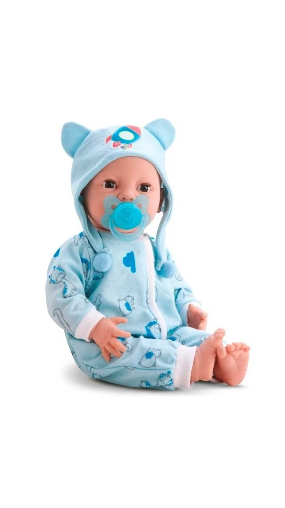 BONECA DIVER NEW BORN BRINCANDO DE PIJAMA DIVERTOYS