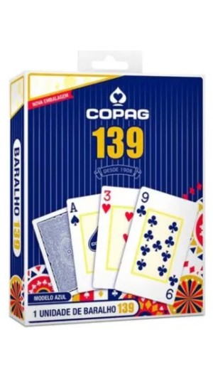 BARALHO 139 AZUL/VERMELHO COPAG