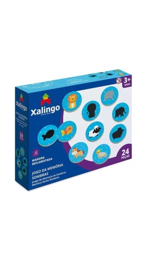 JOGO DA MEMÓRIA TDAH SOMBRAS 24 PCS XALINGO