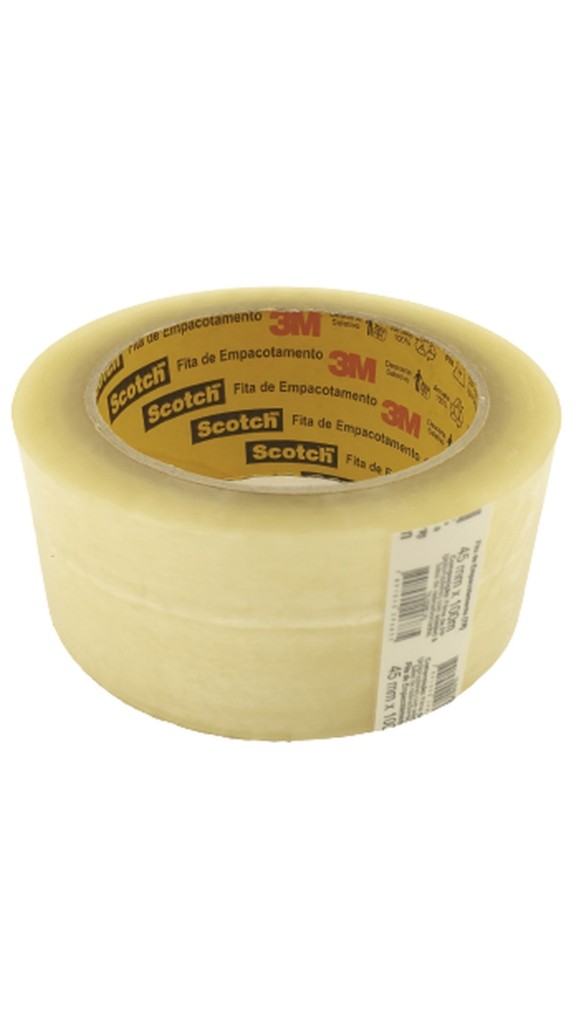 FITA EMPACOTAMENTO 45MMX100M TRANSPARENTE SCOTCH 3M