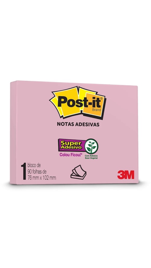 BLOCO RECADO POST-IT 76X102 90F. 3M