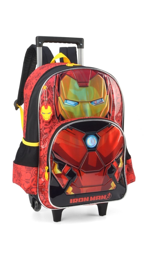 MOCHILA C/CARRINHO MASC.HOMEM DE FERRO IC38056AG LUXCEL