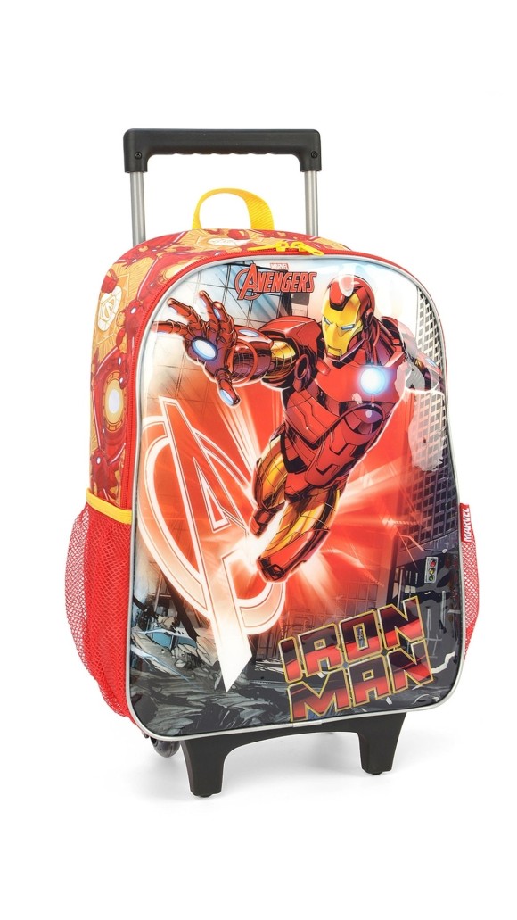 MOCHILA C/CARRINHO MASC.HOMEM DE FERRO IC38072AG LUXCEL