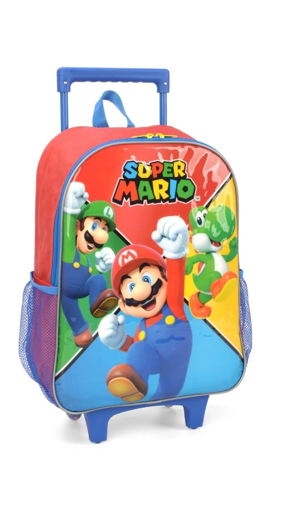 MOCHILA C/CARRINHO MASC.SUPER MARIO IC37552MO LUXCEL