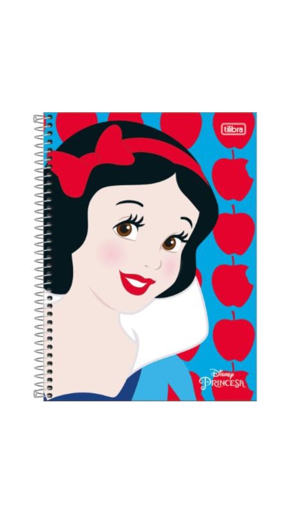 CADERNO UNIVERSITÁRIO CAPA DURA FEM.10x1 PRINCESAS LIGHT 160F