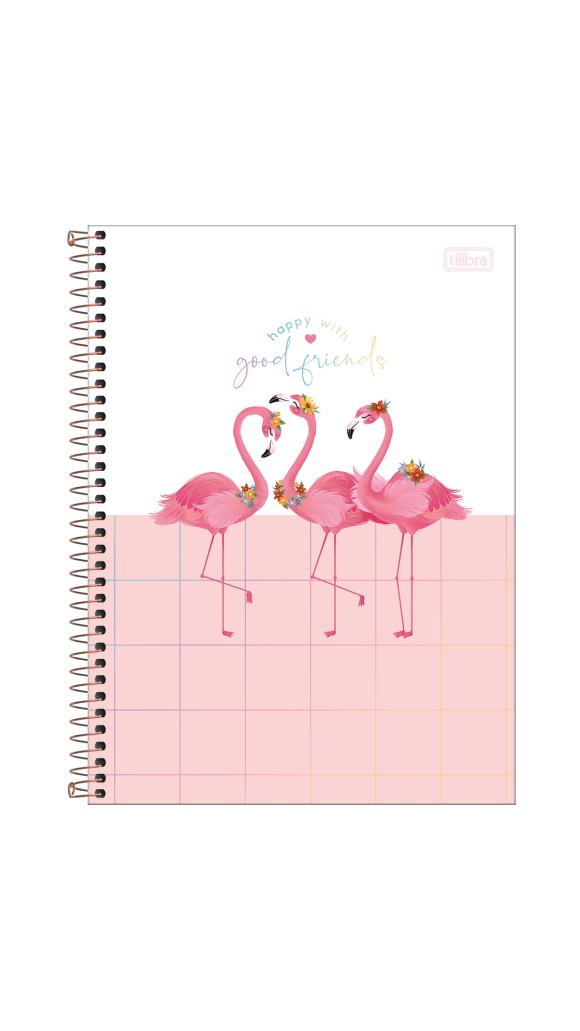 CADERNO UNIVERSITÁRIO CAPA DURA FEM.1X1 ALOHA 80F.2023 TILIBRA