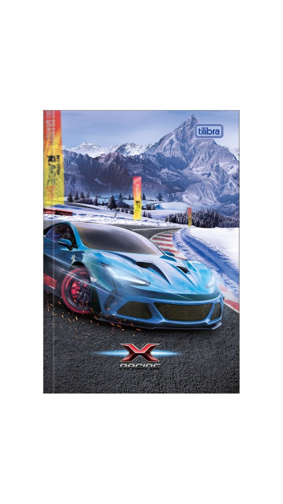 CADERNO BROCHURA 1/4 CAPA DURA MASC.X RACING 80F.2023 TILIBRA