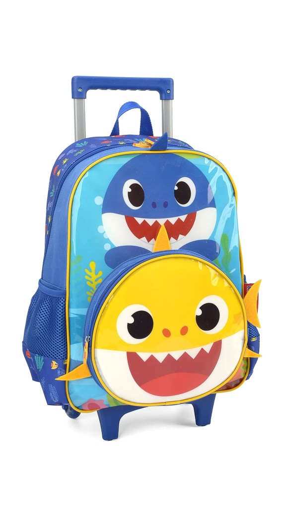 MOCHILA C/CARRINHO MASC.BABY SHARK IC37472BS 2023 LUXCEL