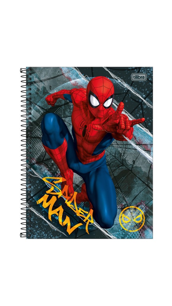 CADERNO ESPIRAL CAPA DURA UNIVERSITÁRIO 1 MATÉRIA SPIDER-MAN 80 FOLHAS