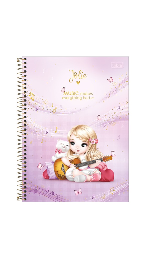 CADERNO UNIVERSITÁRIO CAPA DURA FEM.1X1 JOLIE 80F.2023 TILIBRA
