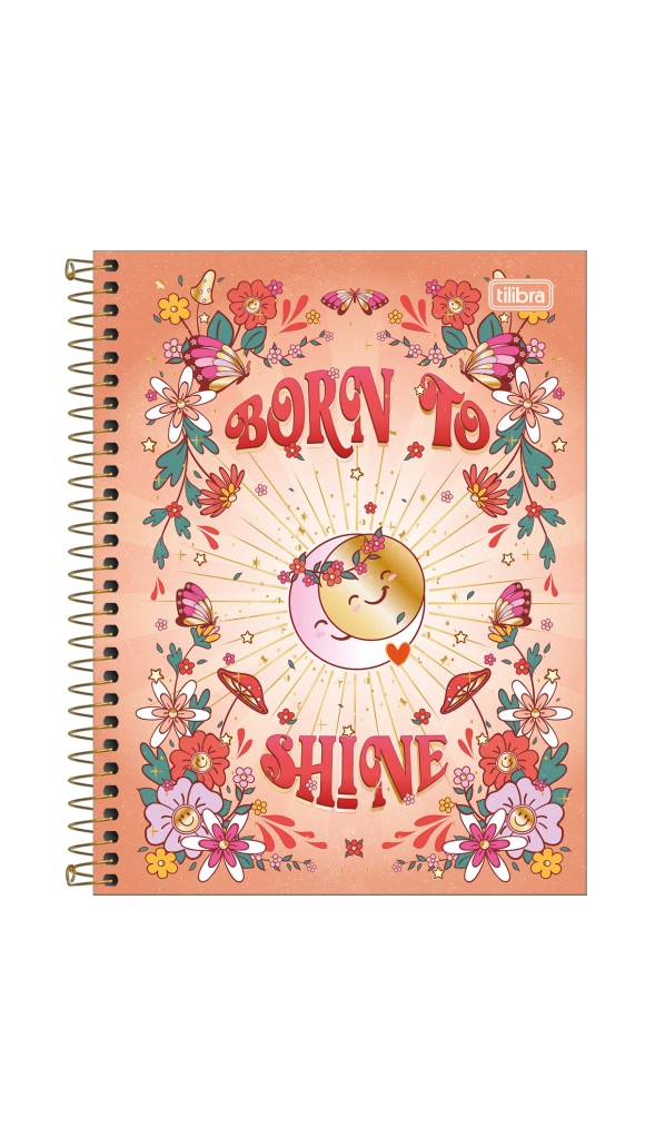 CADERNO COLEGIAL CAPA DURA ESPIRAL FEM.10X1 GYPSY 160F.2023 TILIBRA
