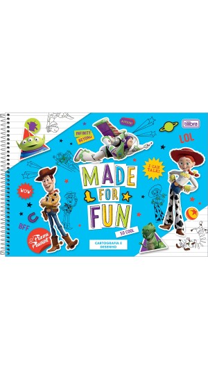 CADERNO CARTOGRAFIA CAPA DURA MASC.TOY STORY 80F.2023 TILIBRA