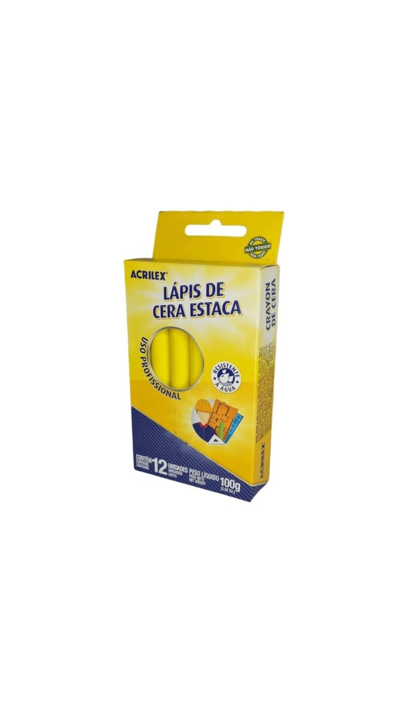 LÁPIS DE CERA ESTACA 100G C/12 UNID. ACRILEX