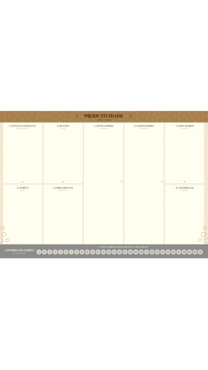 BLOCO PLANNER FLEXIVEL KRAFT GOLD 52F.2023 JANDAIA