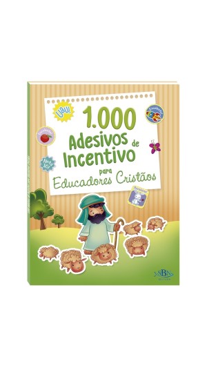 LIVRO 1000 ADESIVOS DE INCENTIVO PARA EDUCADORES CRISTÃOS TODOLIVRO